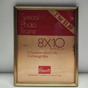 Ornate Brass Picture Frame 8x10" Photo Vintage